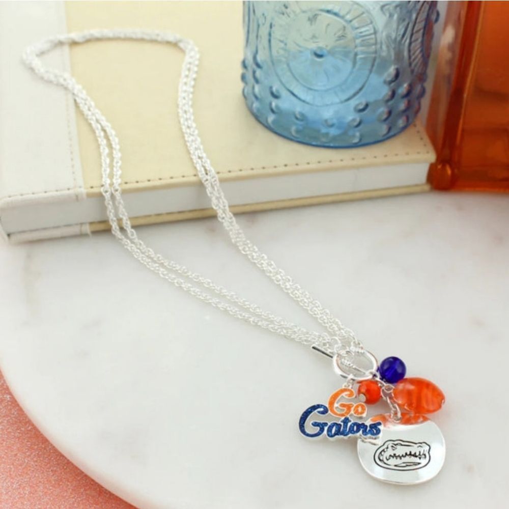 Florida Gators Logo & Slogan Necklace